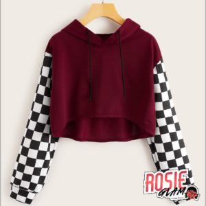 Hoodie Corto Vinotinto