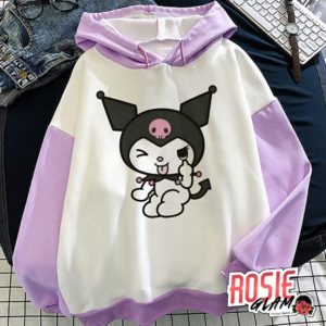 Hoodie Kuromi Morado