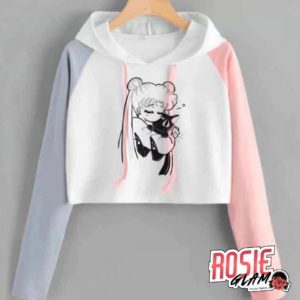 Hoodie Mangas Colores Sailor