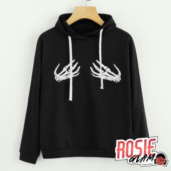 Hoodie Manos De Esqueleto