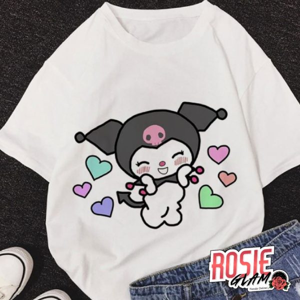 Camiseta Kuromi Corazones