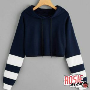 Hoodie Corto Azul