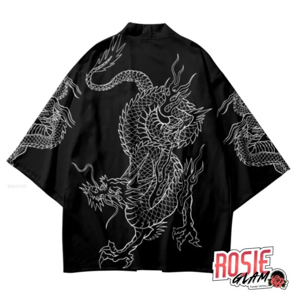 KIMONO DRAGON B&W