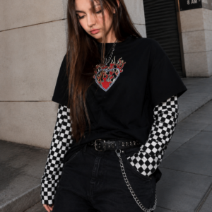 Camiseta Corazon Flameante