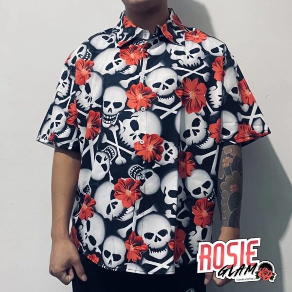 Camisa Skull Bloom