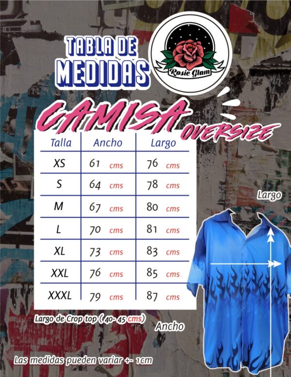 Camisa Blue Bloom – Rosieglam - Image 2