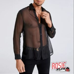 Camisa Midnight Sheer