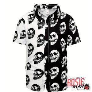 Camisa Skull Contrast