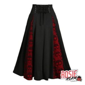 Falda Gothic Skulls