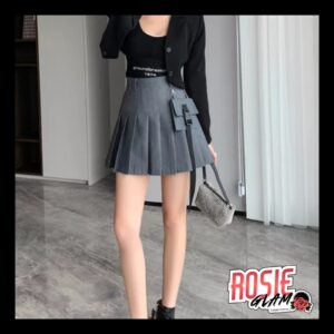 Falda Plisada Utility Grey