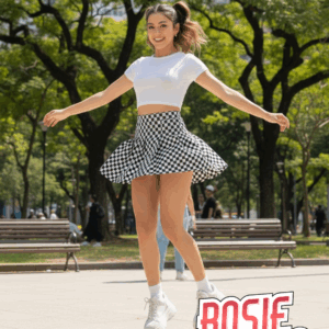 Falda Plisada Checkerboard - Rosieglam