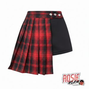 Falda Pantalón Plisada Cuadros Botones - Rosie Glam