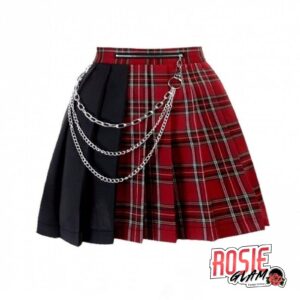 Falda Plisada Cadenas Mujer - Rosie Glam