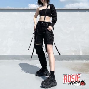 Pantalón Cargo Asimétrico Unisex - RosieGlam