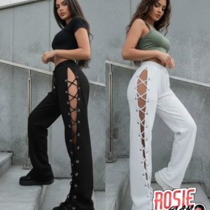 Sudadera Aberturas Cordones Laterales Mujer - RosieGlam